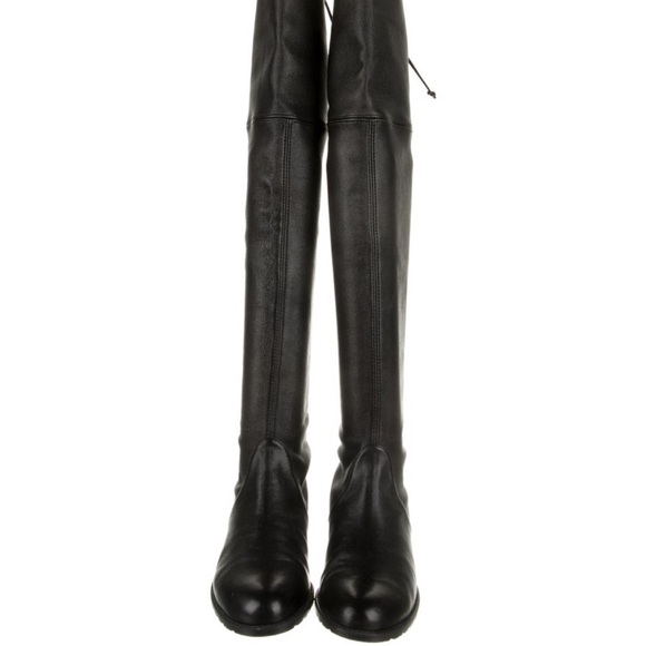 Stuart Weitzman Lowland Leather OTK Boot — excellent condition! - Picture 8 of 10